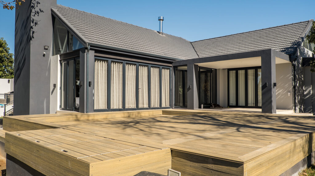 Automated sliding deck pool cover installed by Geani Gold in South Africa