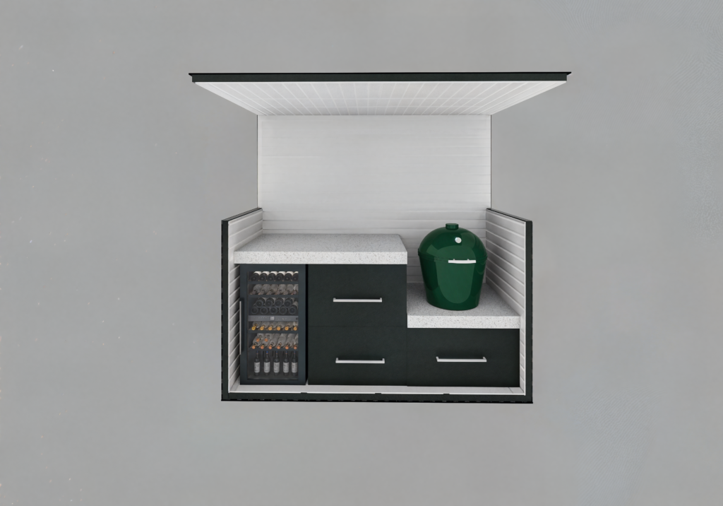 Voyager Outdoor Kitchen setup in an outdoor setting for versatile cooking adventures