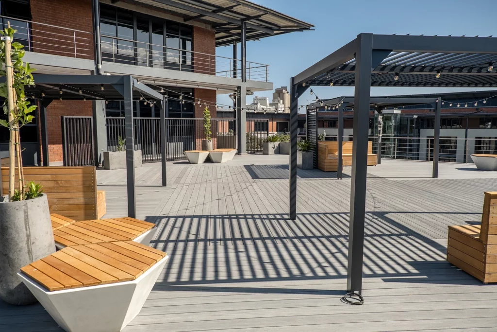 commercial pergola installation