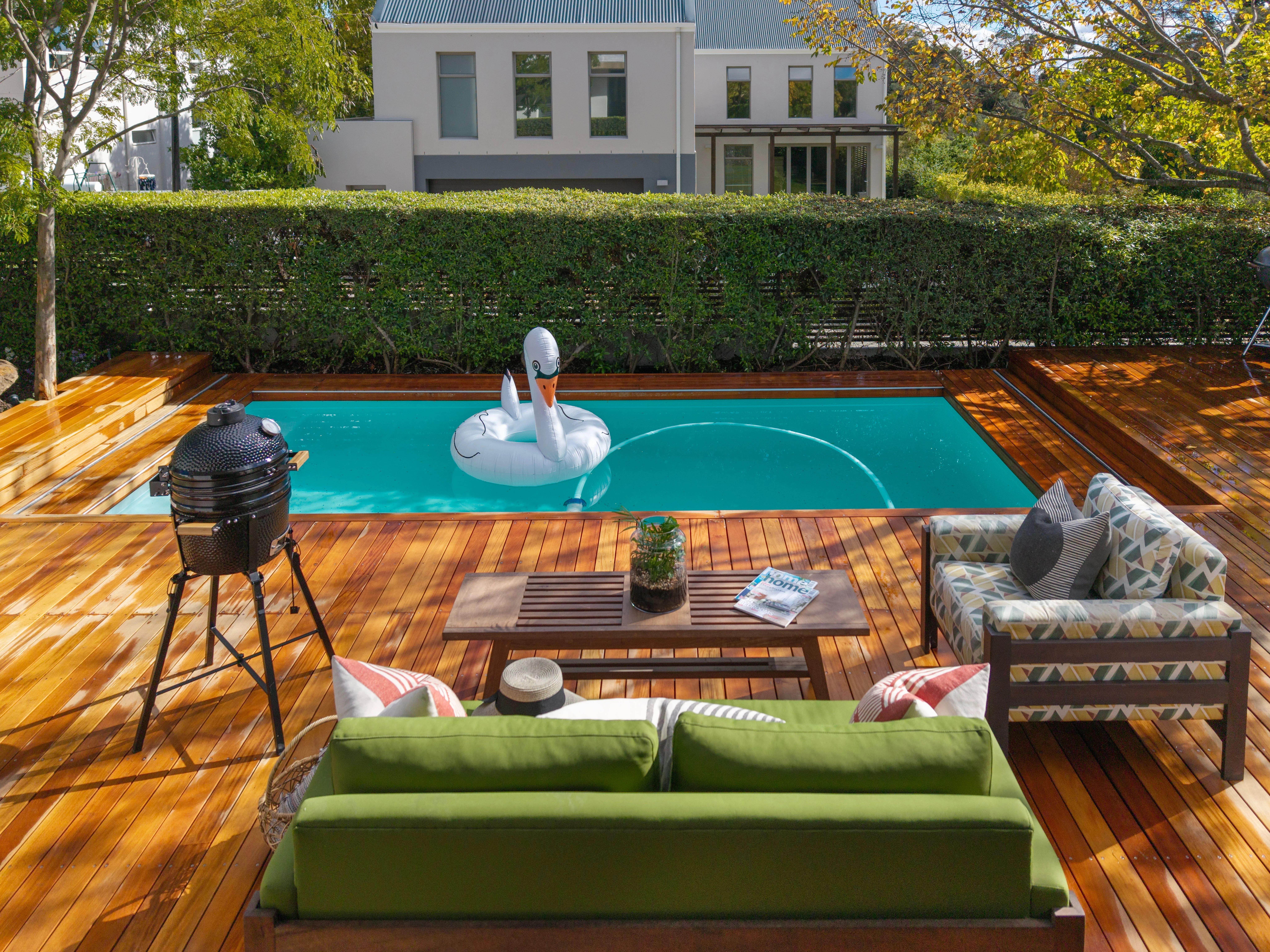 child proof sliding deck pool cover solution by Geani Gold